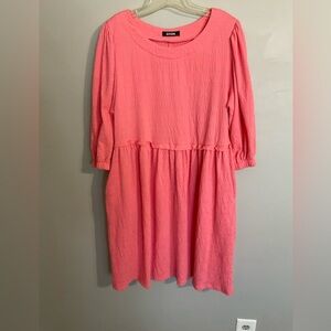 BTFBM pink knit midi dress. Size small